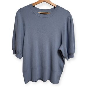 Banana Republic Puff Sleeve Ribbed Knit Sweater Top XXL NWT